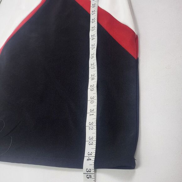 Wishes Wishes Wishes Black White & Red Stretchy Lined Knee Length Large dress - Picture 6 of 6